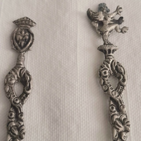 Vintage Oyster forks Made in Italy set of 2 filigree - Picture 5 of 5
